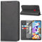 Handyhülle für Samsung Galaxy A21S Hülle mit Schutzfolie, Schutzhülle Galaxy A21S PU Leder Wallet Kartenfach Ständer Klapphülle Lederhüllen Case für Samsung A21S Tache Cover (Schwarz)