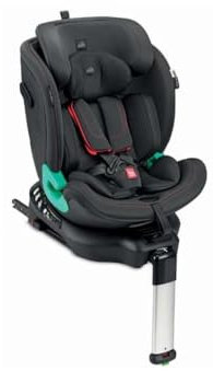 CAM S173-179 Autositz GT I-SIZE Nero - Babyschale, Seitenaufprall-Kopfschutz, 5-Punkt-Gurt, Gurtführung, 360° Drehsitz, abnehmbare Bezüge - 40 cm - 150 cm, 0-36 kg - 4-fach Rückenlehne