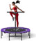 CLORIS 40''/48'' Foldable Fitness Trampoline - Max Load 400lbs / 450lbs, Rebounder with Adjustable Foam Handle Indoor/Outdoor Fitness Body Exercise (48'' Purple)