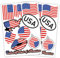 Finest Folia 2er Set DIN A4 Länderaufkleber Fahne Aufkleber Länderfahne Flagge für Auto Motorrad Sticker Länderflagge selbstklebend wetterfest R217 (64 USA)