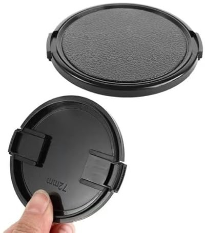 REFLEX CAMERA Camera Lens Protection Cover Centre Pinch Front Cap for DSLR & Mirrorless Cameras, Compatible with Canon/Nikon/Sony Lens & More... (82mm)