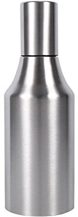 Fdit Pot d'huile Bouteille d'olive en acier inoxydable Distributeur vinaigre avec bec pot récipient pour cuisine restaurant 500/700/1000ml(1000ML)
