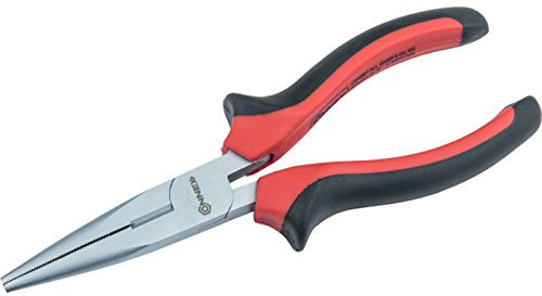 Connex COXT171160 Radio- und Telefonzange, 160 mm, gerade, mit 2-Komponenten-Griff, Silber/Schwarz/Rot