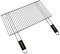 Cook'in garden, GR009, Grille Chromée 57X30 cm, Résistante aux flammes et hautes températures, Manche en matière softouch facile à prendre en main, Compatible avec de nombreuses marques