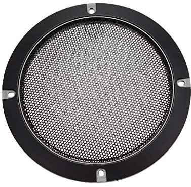 sourcing map Altavoz Rejilla Cubierta 5 Pulgada 153mm Malla Decorativa Círculo Subwoofer Guardia Protector Negro