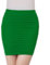 HxmeStore Women Pleated Seamless Stretch Tight Bodycon Mini Skirt Short Pencil (Green)