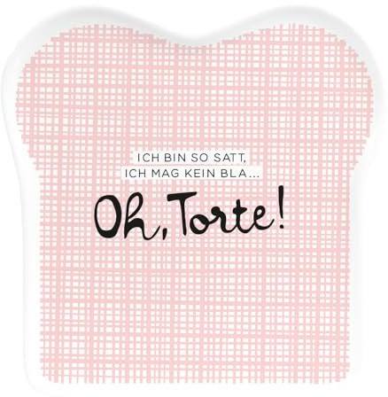 Grafik-Werkstatt - Plato para tostadas con texto en alemán | Porcelana | Tarta