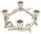 Kerzenhalter Geweih Silber Kranz Kerzenteller 1 2 3 4 Stabkerzen edel rund Advent D=20 cm