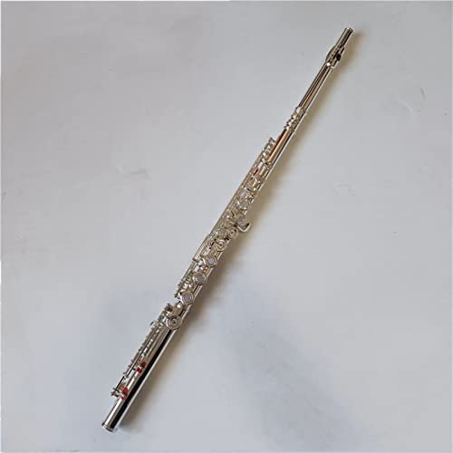 KLKL Flötensilber-Plattierung 17 Löcher C Schlüssel Cupronickel Woodwind Instrument Mini Schraubendreher Gepolsterte Tasche Querflöte/Flöte