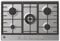 HHG75WK3X - Piano cottura a gas, 75 cm