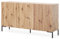 Selsey Lammelo - 3-türig Sideboard mit Lammelen in Wotan Eiche, 140 cm breit