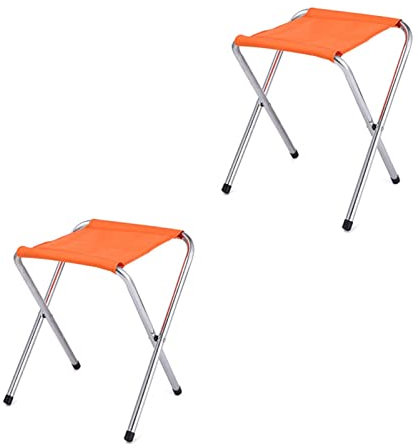 Lot De 2 Porte-Bagages pour Valises - Porte Valise Portable pour La Maison, Tabouret Pliant De Voyage, Porte-Bagages pour Chambre d'amis, Étagère Multifonctionnelle pour Valise (Color : Orange)