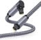 SOUNDFAM Cavo Audio Digitale Ottico 3m - Connettore a 90°, Intrecciato, Scocca Metallica - Grigio Singolo a 90° Toslink
