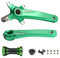 Fahrrad-Kurbel MTB integrierte Kurbelgarnitur 170 mm hohl integrierte Kurbel Geschwindigkeitsunterstützung 32T 34T 36T 38T Aluminiumlegierung Kurbelarm-Set mit Tretlager Fahrradkurbel Set (grün)