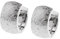 Ernstes Design Creolen evia Ohrringe E648 gekratzt 12 mm Edelstahl