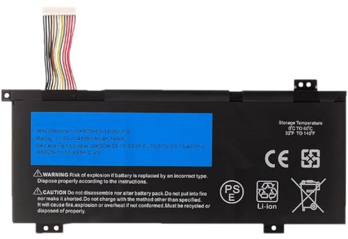 Amsahr Replacement Laptop Battery for Mechrevo Getac 4ICP6/63/69, GK5CN-00-13-3S1P-0, GK5CN-00-13-4S1P-0, Schenker 3ICP6/63/69, GK5CN3-3101, Medion 40070647 | Inklusive Mini Optical Maus