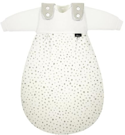 Alvi Baby Mäxchen Schlafsack System 3 teilig mit Babylöffel DeinKinderland| Alvi Außensack mit zwei Innensäcke | Ganzjahresschlafsack mitwachsend Kinderschlafsack Babyschlafsack (aqua dot, 50-56)