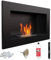 KRATKI Chimenea de pared de bioetanol Golf TÜV, color negro