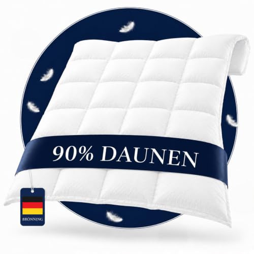 Bettdecke 220x240 Ganzjahr- 90% Daunen - Made in Germany Daunendecke