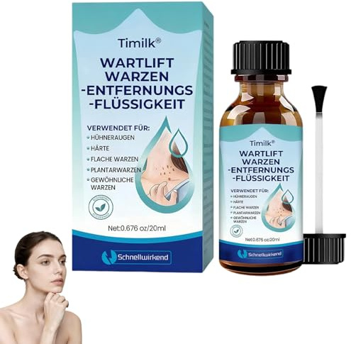 Timilk WartLift Warzen-Entfernungsflüssigkeit, 2026 Neu Stielwarzen Entferner, Natürliche Warzenentfernungslösung, Klare und Selbstbewusste Haut, für alle Hauttypen (1)