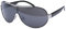 FEINZWIRN sportliche Sonnenbrille Novara mit Verlaufsglas und Monoscheibe + Brillenbeutel - Sonnenbrillen (schwarz-ohne-Verlauf)
