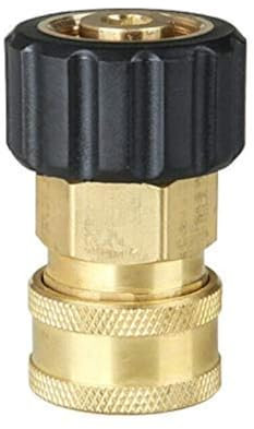Pressure Washer Adapter POWERTOOL M22 Male to 1/4 Pressure Quick Plug Brass Internal Thread Quick Release Hose Pipe Connecting Parts (15mm Inner Dia)