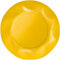 Zeus Party Piatti Piani Carta Plastificata Tinta Unita con Bordi Ondulati 25cm (Giallo)