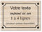 Placa decorativa de aluminio personalizada para interior y exterior 30x20cm Madera