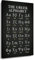 Lehrreiches griechisches Alphabet-Poster für Klassenzimmer, Wandkunstdrucke, Leinwand, Lernen, Malerei, moderne alte Buchstaben, schwarz und weiß, ungerahmt, Größe 40x60 cm