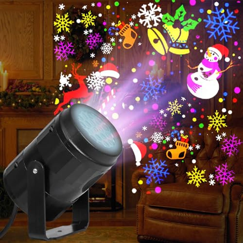 Lampada di Proiezione a LED di Natale 2023 | Proiettore per Decorazione Interni, Festa, Matrimonio, Giardino | Luci Natalizie