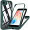 Hensinple Für iPhone SE 2022 Hülle, iPhone SE 2020 / iPhone 7/8 Handyhülle Mit Eingebautem Displayschutz, 360° Stoßfest Case Cover Schutzhülle für iPhone SE 2022/SE 2020/7/8 4.7 Zoll (Oliv Grün)