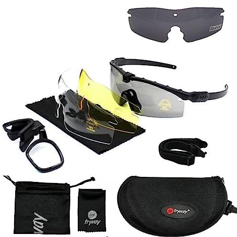 Tir Gafas Sport Randonné Cyclisme Paintball Sécurité Lunettes Tactile Professionnel De Protection Militaire Polarisées Lunettes pour hommes-Myopie cadre