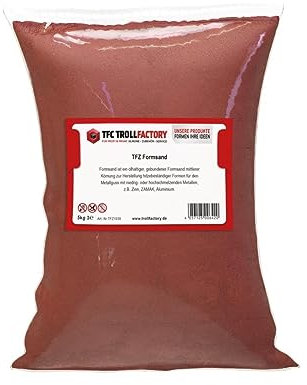TFC Troll Factory - Formsand 5kg für Metallguss: Optimale Ergebnisse für Profis & Einsteiger im Sandguss mit Ölsand - Der Allrounder für jeden Gießbedarf!