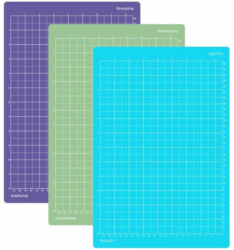 LCOUACEO Schneidematte für Cricut Joy Xtra,Ersatzkleber Klebrige Schneidematten 3 Stück Selbstklebende Cutting Mat zum Basteln, 8,5 x 12 Zoll Rutschfester Matt für Cricut Zubehör