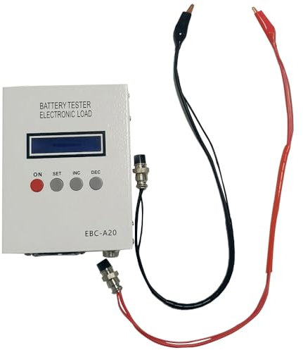 Irfora Elektronischer Batteriekapazitätstester, digitales LCD-Display, Hochleistungs-Batterie-Innenwiderstandstest-Messgerät, das mehrere Batteriemessungen unterstützt