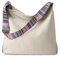 Asnews Cord Umhängetasche, Große Handtasche mit Reißverschluss, Shopper Tasche Tote Bag, Crossbody Bag mit Bunte Riemen für Damen & Mädchen