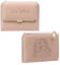 Portefeuille Femme Personnalisé Photo et Nom Portefeuille avec Pochette de Monnaie Porte-Cartes Cadeau pour Femme Anniversaire Noël (Rose)