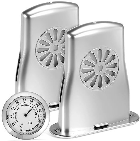 ifundom Thermometer Hygrometer Mit Violinen-schallloch-luftbefeuchtern Für Gitarrenkoffer-instrumente Zur Rissprävention Und Klangoptimierung