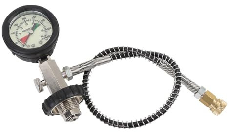 Hiraith Diving Gas Cylinder Adapter DIN Valve Big Tank to Small Bottles Adapter for Scuba Diving Pressure Measurement