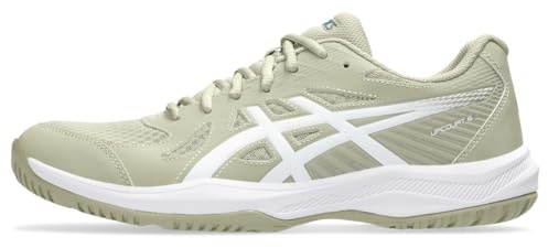 ASICS Men's Upcourt 6 Volleyball Shoes, 10, Khaki/White