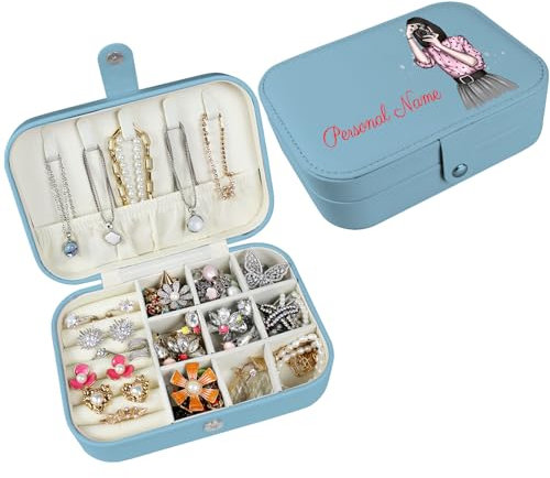 loongway Personalisierte Schmuckdose mit Tier – Kompakt,Vielseitig für Reisen & Ostern Geschenke