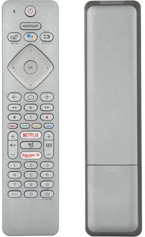 RC4154403/01 Telecomando vocale compatibile con Philips 4K UHD LED Android TV 443PUS7304 43PUS7354 50PUS7304 50PUS7354 55PUS7304 70PUS7304 75PUS7354 55PUS7354 - Controller di ricambio con Network