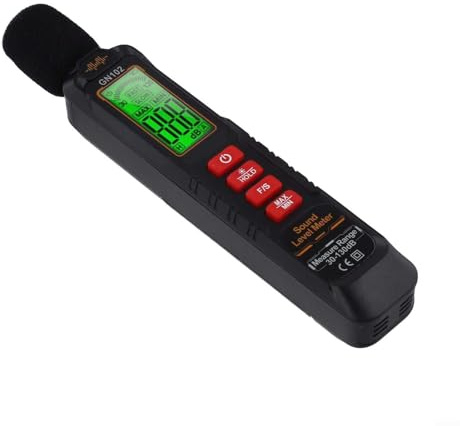 Zoegneer GN102 Digitales Dezibelmessgerät Tester 30 bis 130 dB Schallpegelmessgerät mit LED-Bildschirm Anzeige und hochkapazitivem Sensor für industrielle Gewerbe und H