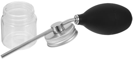 Lurrose Hair Fiber Spray Applicator Pump for Uniform Fiber Dispersion and Blend Hair Extensions Silicone and Glass Material Suitable for Front Hairline with Hairline Comb for Salon