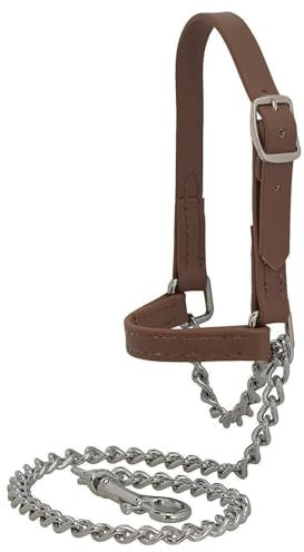 Weaver Leder Vieh Brahma Webb Goat Halfter, braun, braun, Small