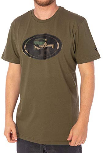 New Era San Francisco 49ers Camo Logo Olive T- Shirt - S