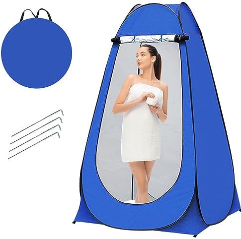 Denny International® Pop-Up Changing Tent Camping Outdoor Portable Shower Toilet Changing Room Tent with Good Ventilation Easy to Put Up and Take Down