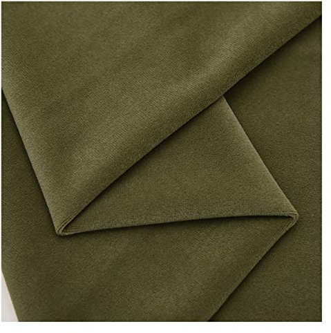 NAKAN Grün Samtstoff Matt Polstersamt Vorhangstoff Meterware 150cm Breite für Möbelpolster, Stuhlsitzbezug, Kunsthandwerk, Wohnkultur(Color:Olive green54)