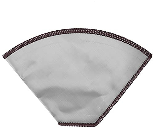 Bolsa de filtro de café reutilizable Bolsa de filtro de café trapezoidal plegable de acero inoxidable Bolsa de malla de 4 a 6 tazas Malla 800 para máquina de café Residuos de máquina de té con leche