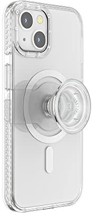 PopSockets iPhone 13 Case with Phone Grip and Slide, Phone Case for iPhone 13 - Clear